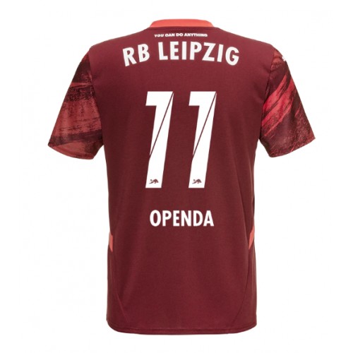 Fotballdrakt Herre RB Leipzig Lois Openda #11 Bortedrakt 2024-25 Kortermet